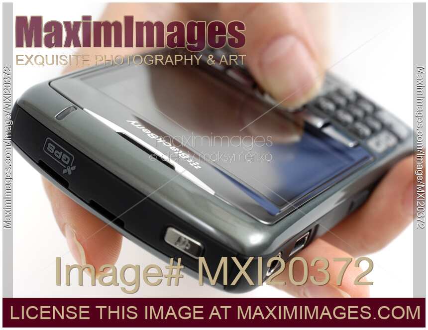 BlackBerry 8310 Curve Smartphone in a Hand