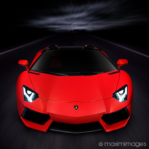 High-end auto photo retouching example