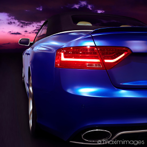 High-end auto photo retouching example