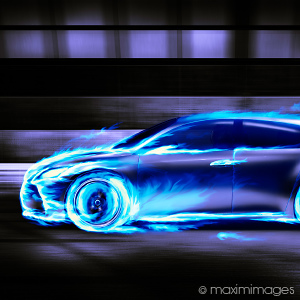 High-end auto photo retouching example