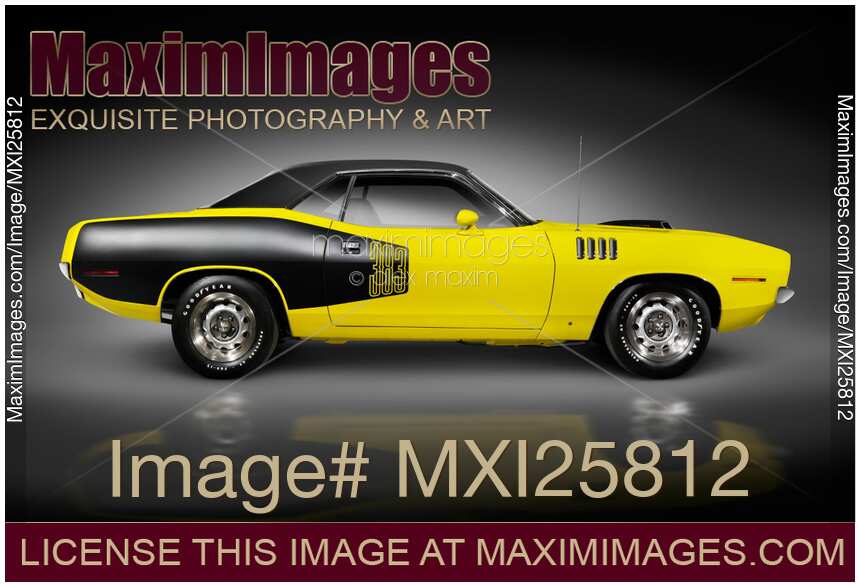 1972 Dodge Challenger retro sports car