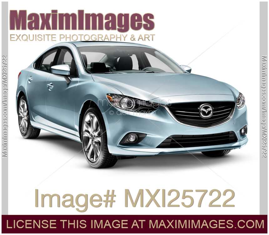 2014 Mazda Mazda6 midsize car isolated on white