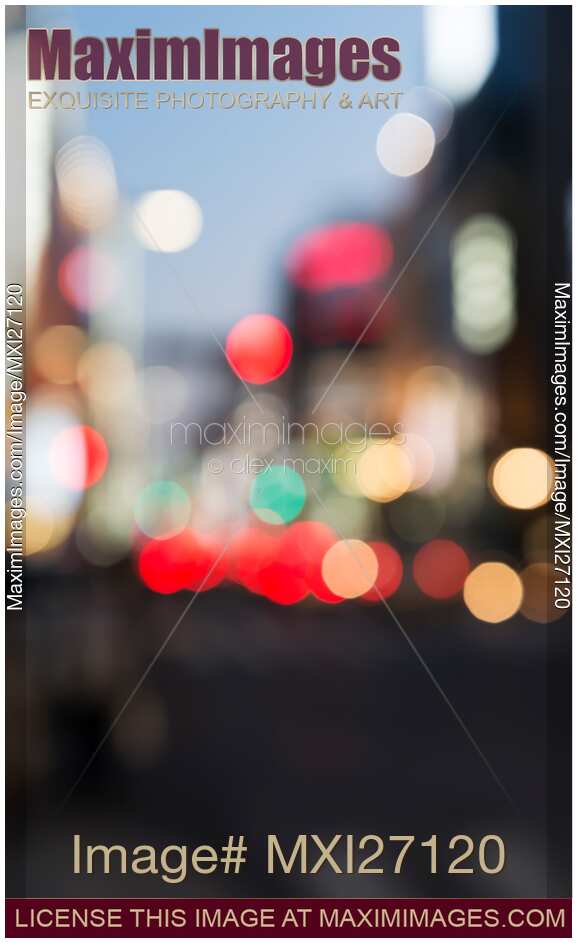 Abstract blurred city scenery