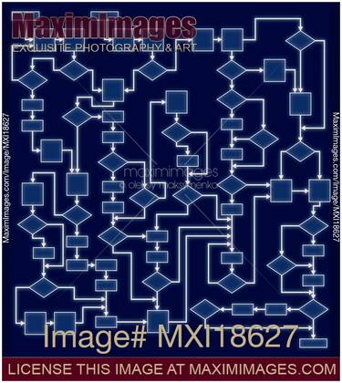 Image of Abstract Flowchart Background | Stock Image MXI18627