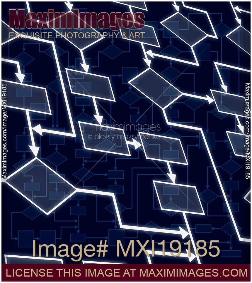 Abstract Flowchart Background