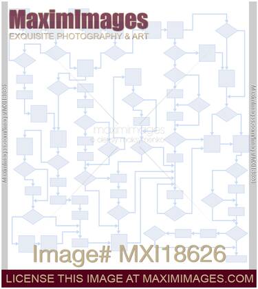 Image of Abstract Flowchart Logic Algorithm | Stock Image MXI18626