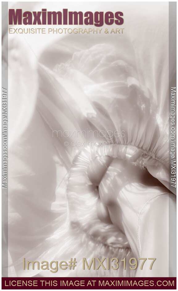 Abstract sexy woman half-naked body in sunlight under a light dress artistic nude black and white