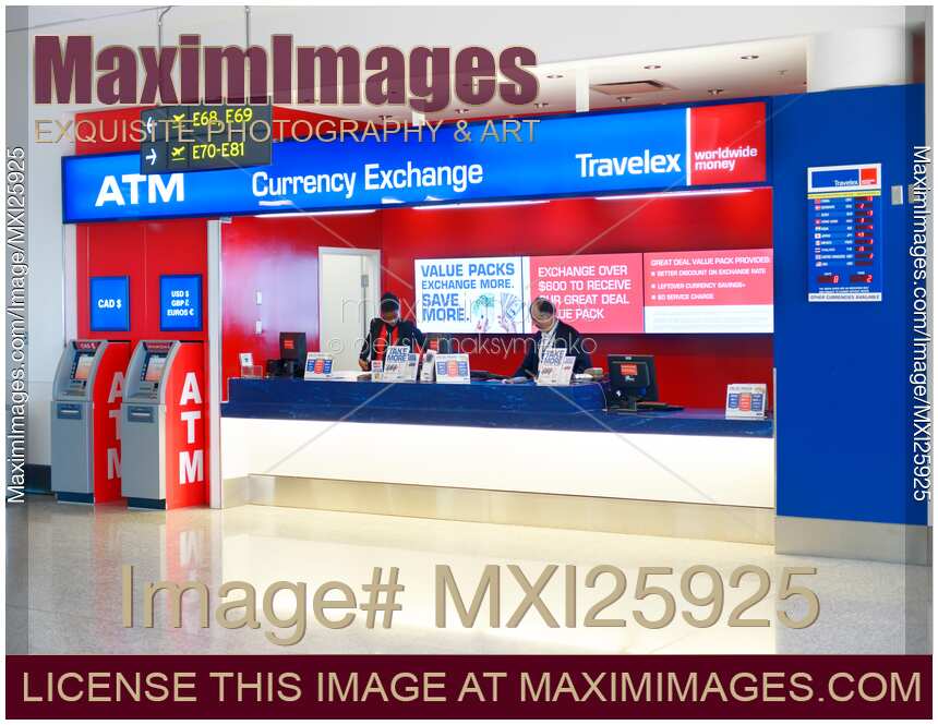 Airport currency exchange