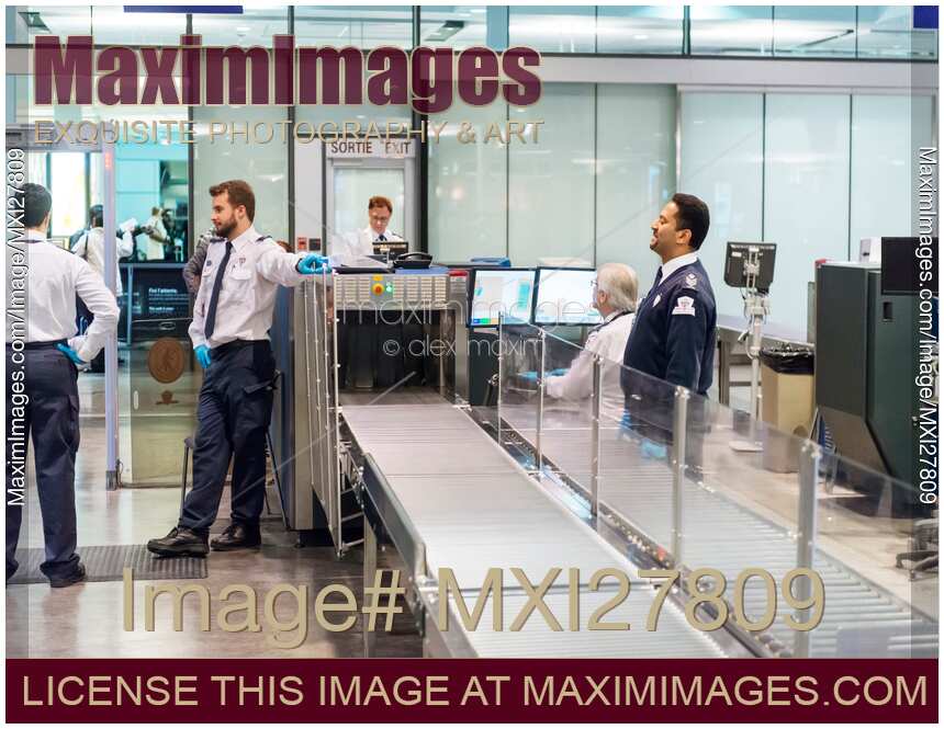 Stock photo Airport security check MaximImages