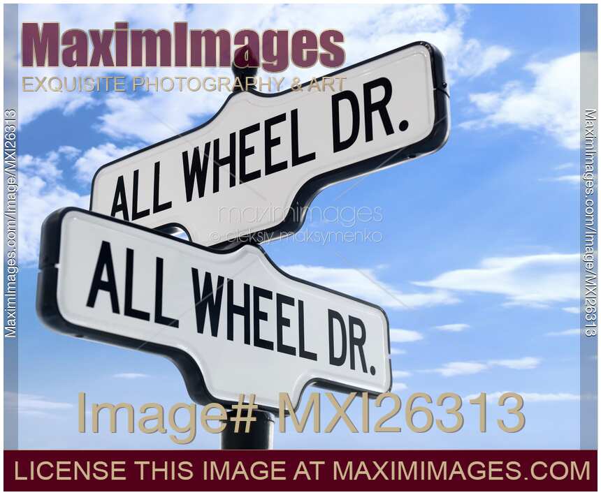 All Wheel Drive street sign