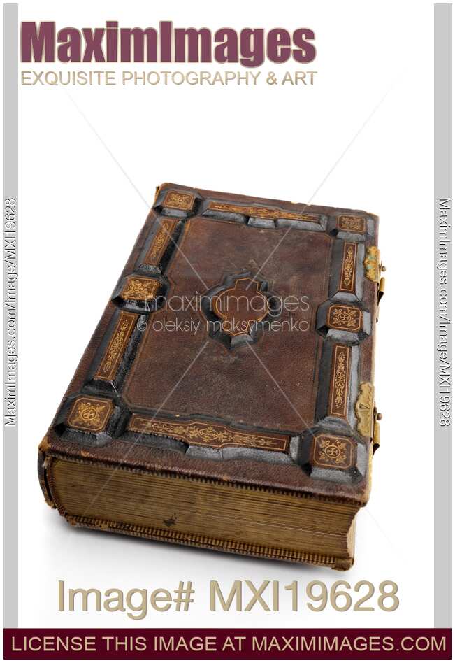 Stock Photo Antique Hard Cover Book Maximimages Image