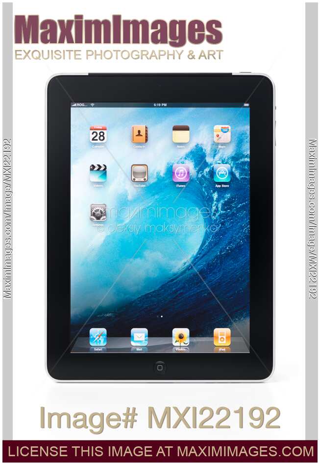Apple iPad 3G Tablet Displaying Desktop