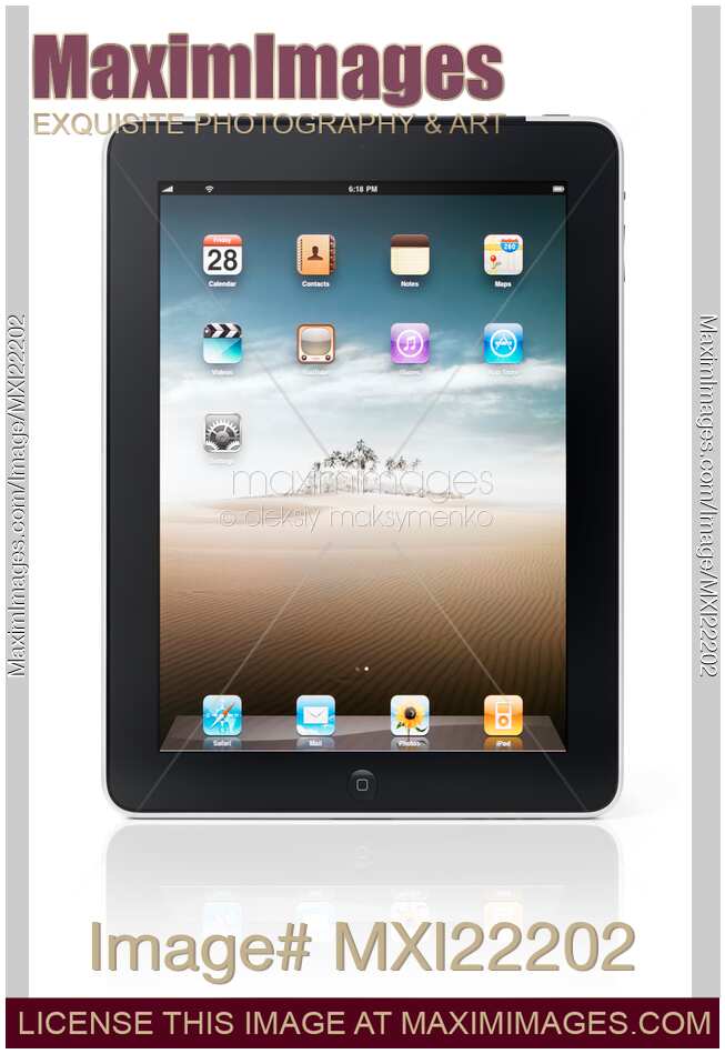 Apple iPad 3G Tablet Displaying Desktop