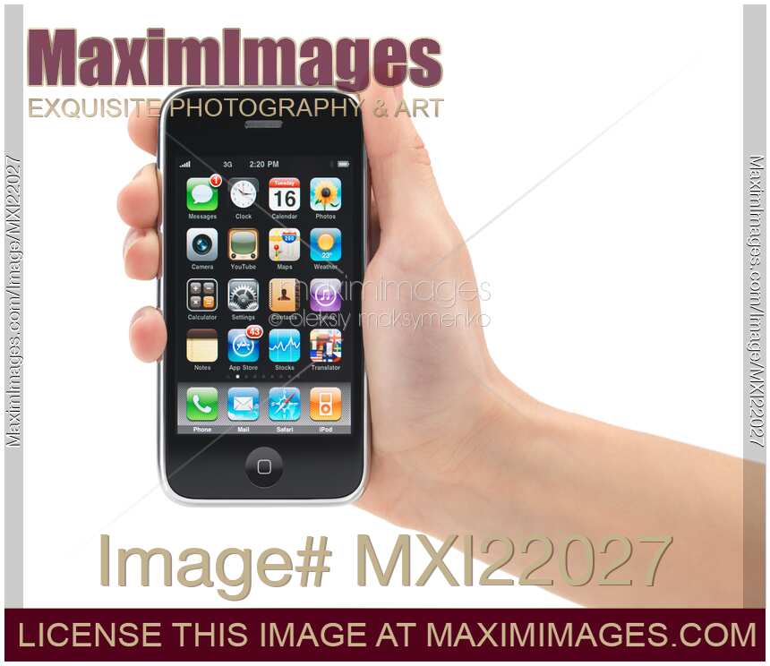 Apple iPhone 3Gs 3G Smartphone in a Hand