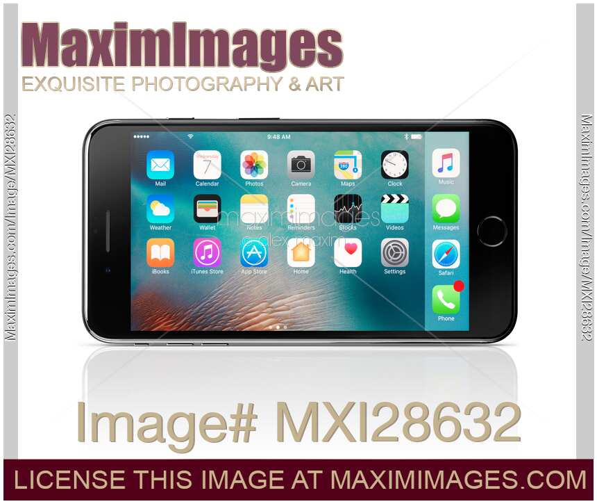 Apple iPhone 7 Plus horizontal on white