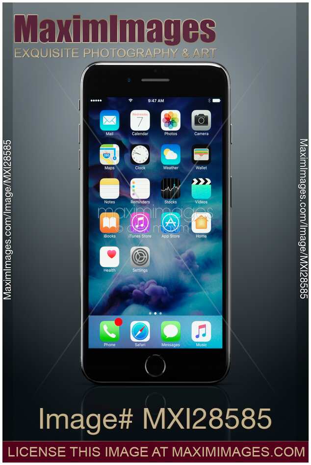 Apple iPhone 7 Plus on gray background