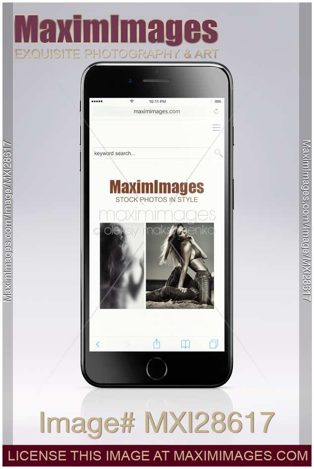 Apple iPhone 7 with MaximImages stock photography website