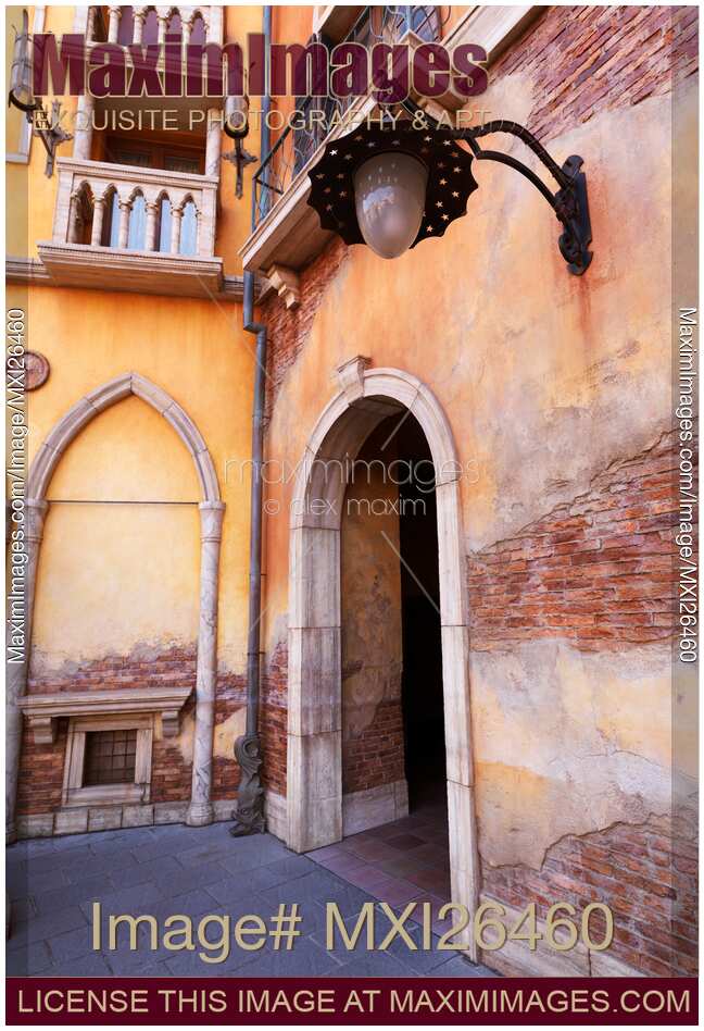 Arched passage in old Venetian house