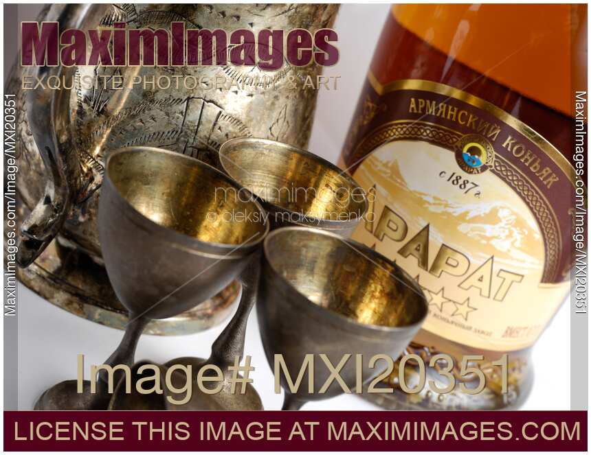 Armenian Brandy Ararat and Vintage Silverware