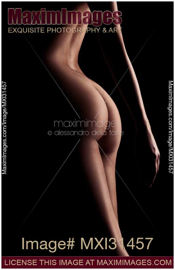 Art nude woman body parts buttocks and arm