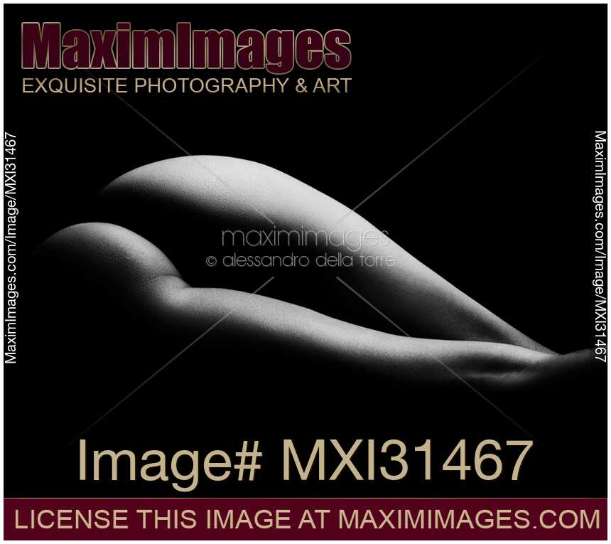 Art nude woman body parts closeup of buttocks