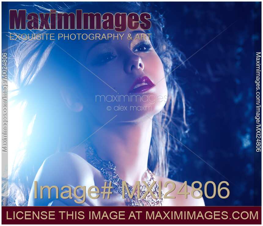 Artistic sensual portrait of young woman