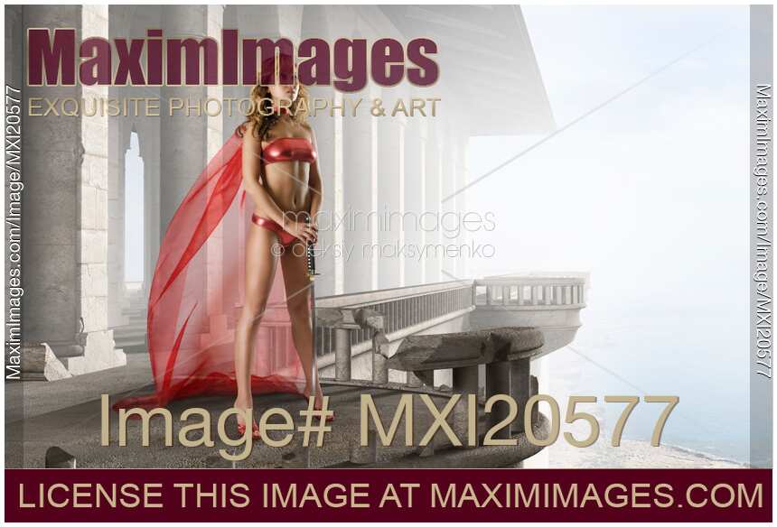 Asian Woman Warrior with Sword