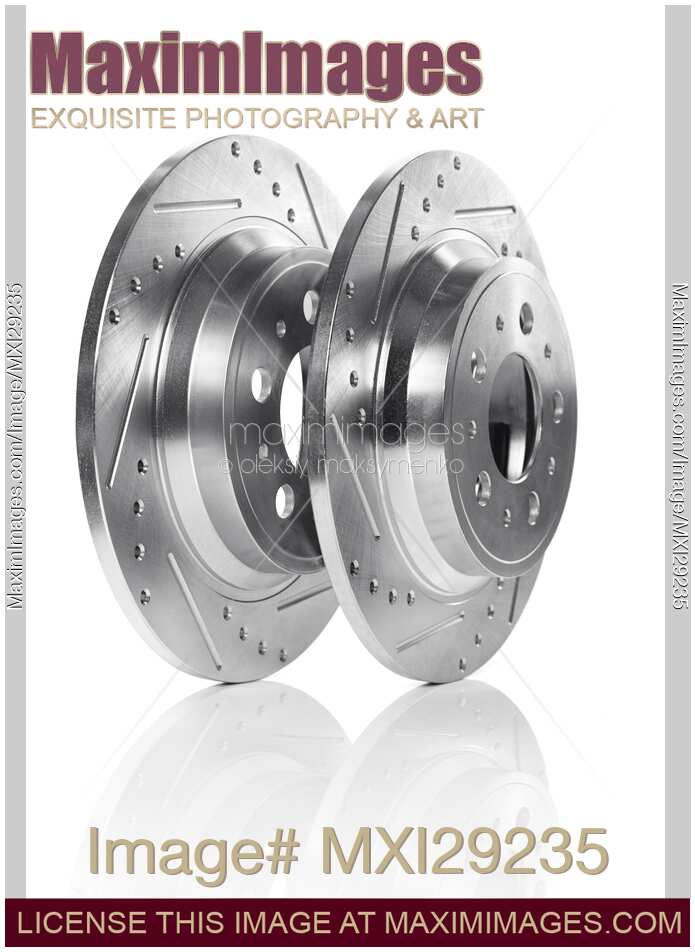 Photo of Auto parts Two Brake discs Rotors | Stock Image ...