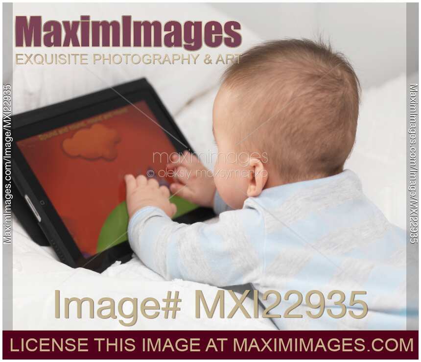 Baby Boy Playing with iPad