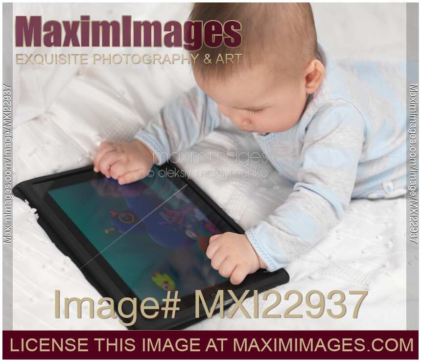 Baby Boy Playing with iPad