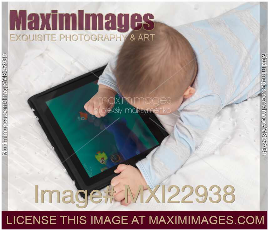 Baby Boy Playing with iPad