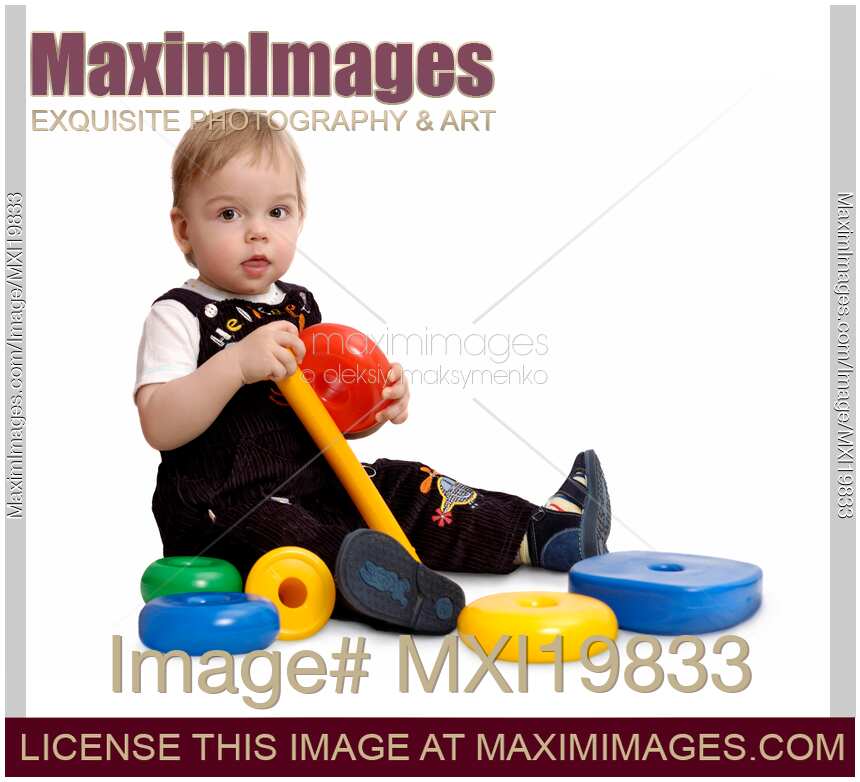 Baby Boy Playing with Toys