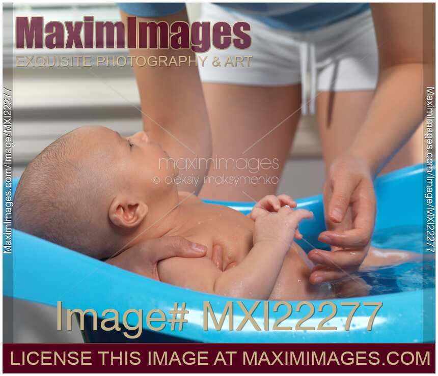 Baby Boy Taking a Bath