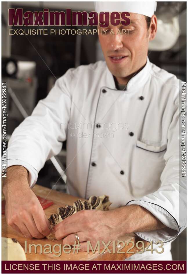 Baker Making Pastries