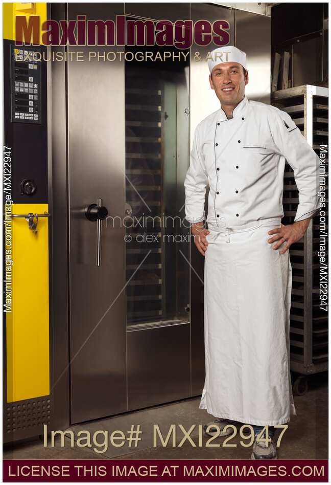 Baker Standing at a Bakery's Oven
