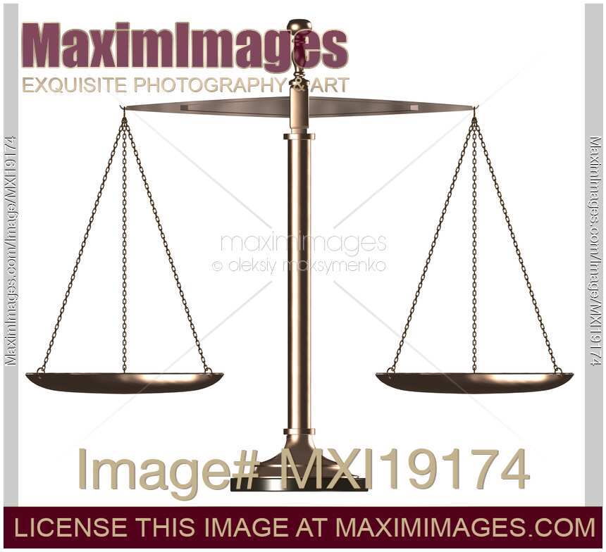 Balanced Scales Law and Justice Symbol