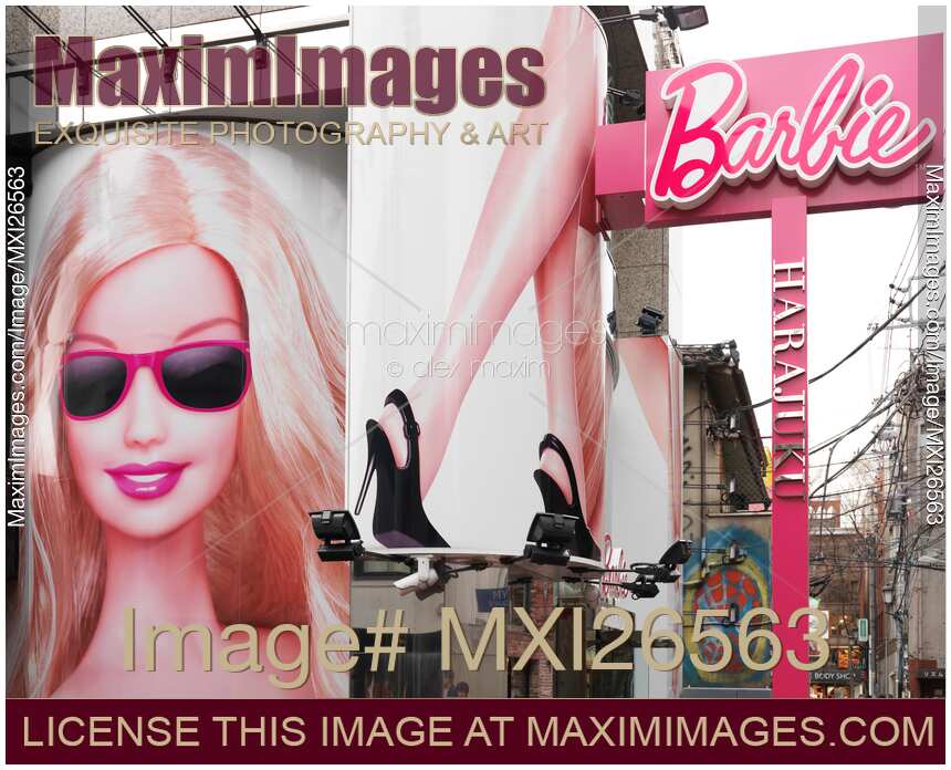 Barbie store sign in Japan
