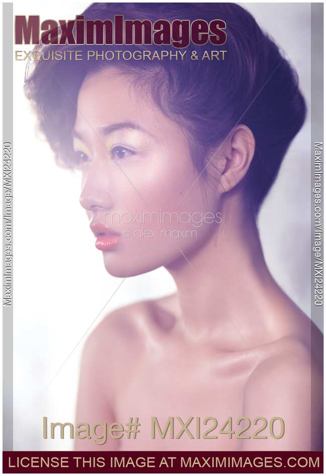 Beautiful asian woman sensual portrait