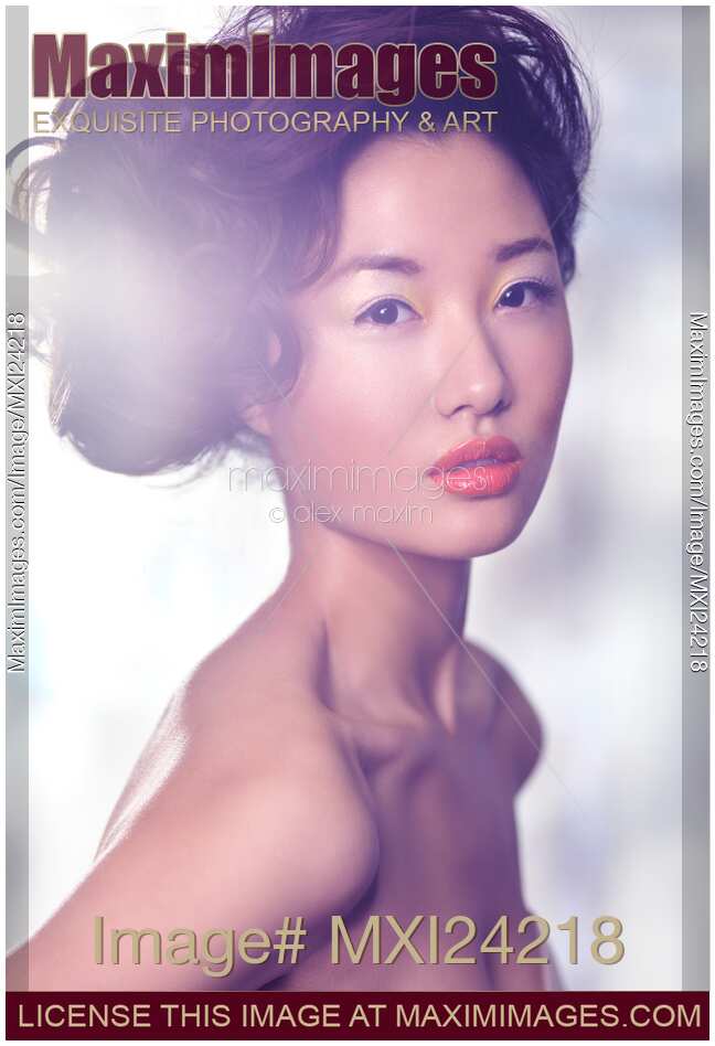 Beautiful asian woman soft portrait