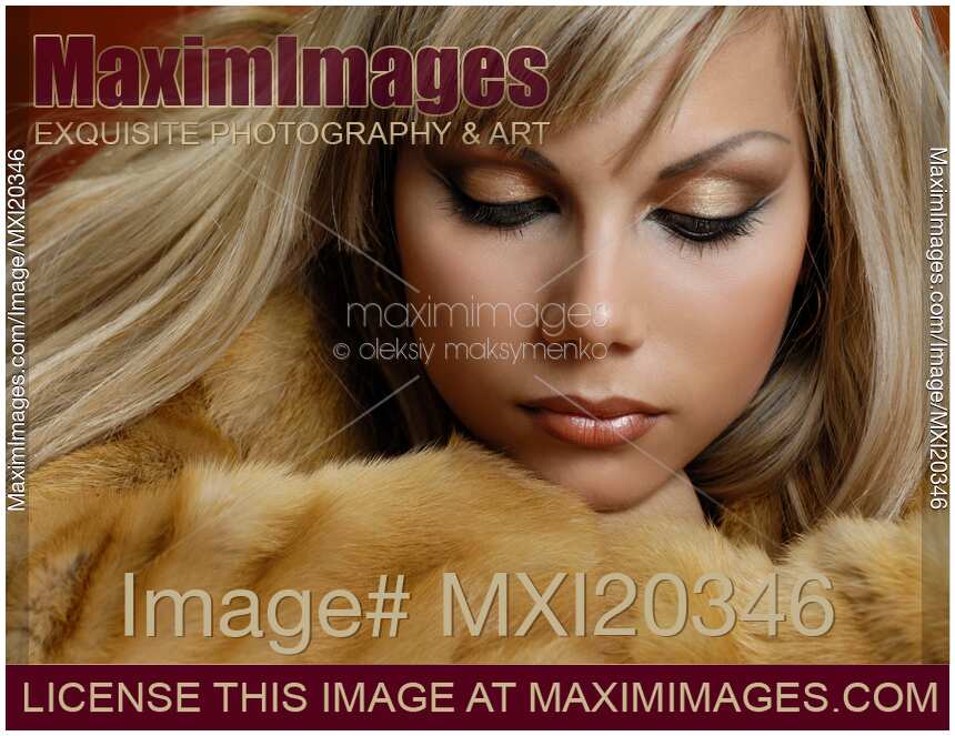 Beautiful Expressive Woman with Golden Hair