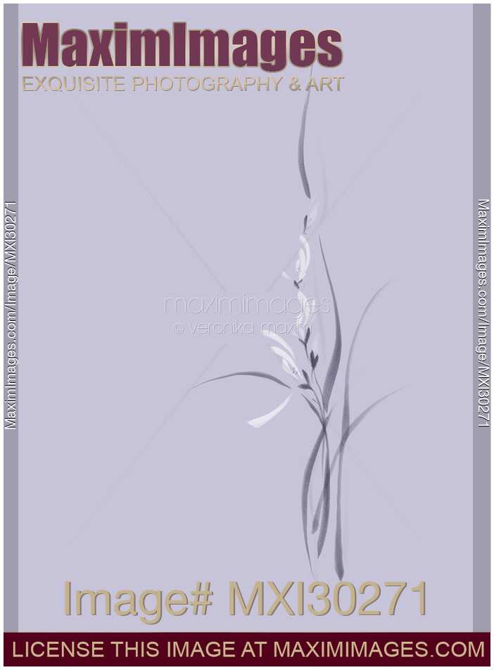 Beautiful light violet orchid flowers artistic floral design