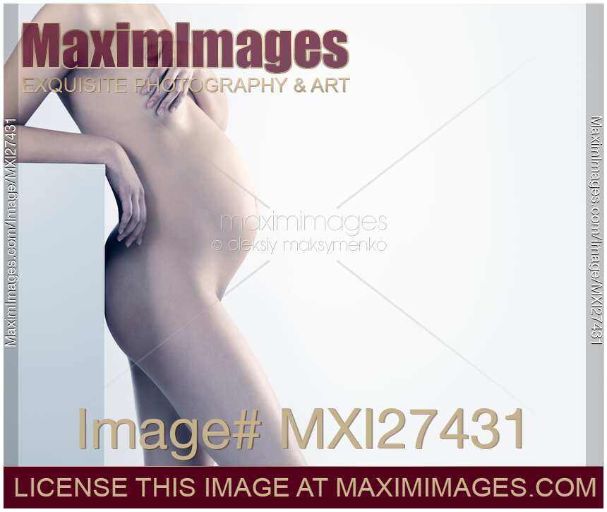 Beautiful pregnant woman body artistic photo