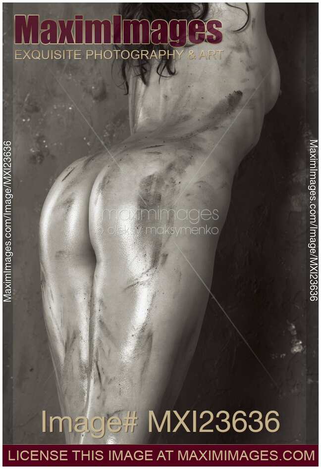 Beautiful Soiled Naked Woman's Body