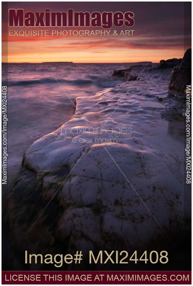 Beautiful sunset scenery of Georgian Bay