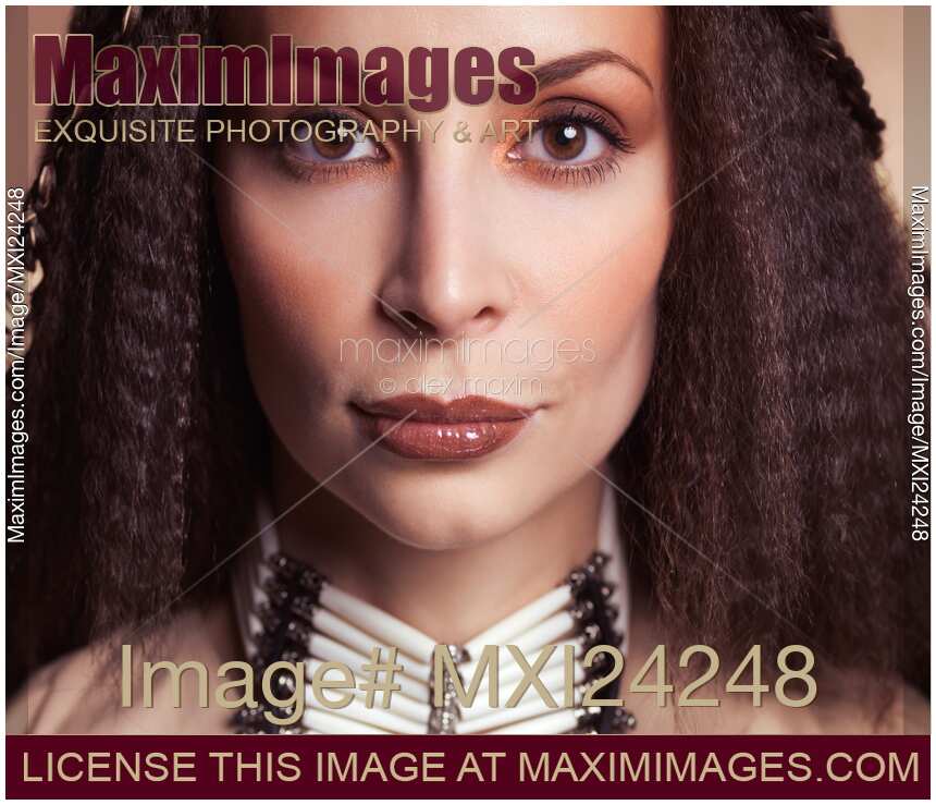 Beautiful woman face portrait