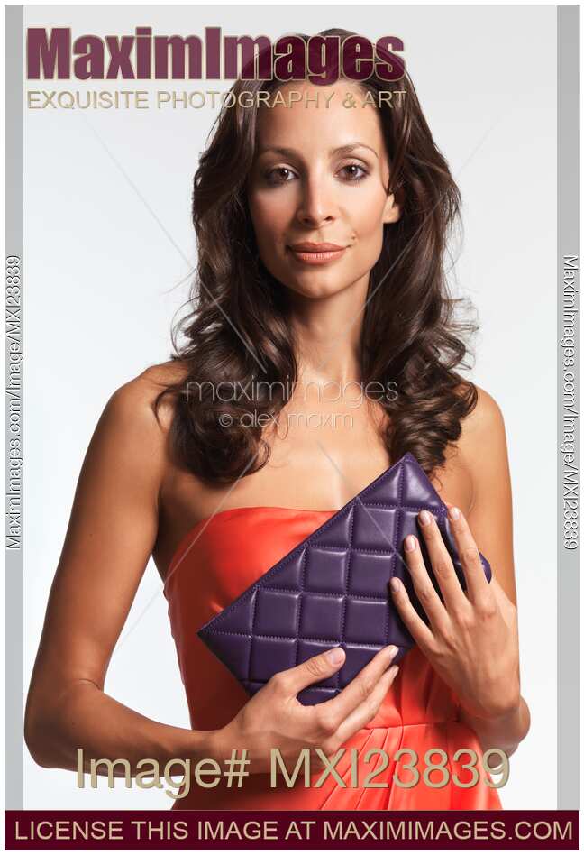 Beautiful Woman with a Clutch