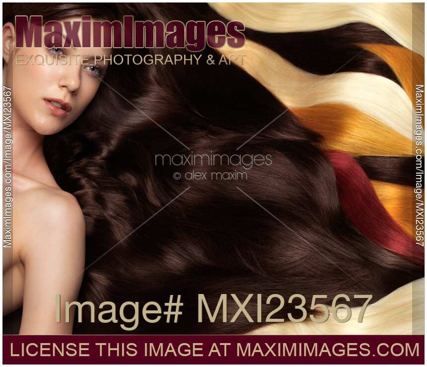 Beautiful Woman with Hair Extensions