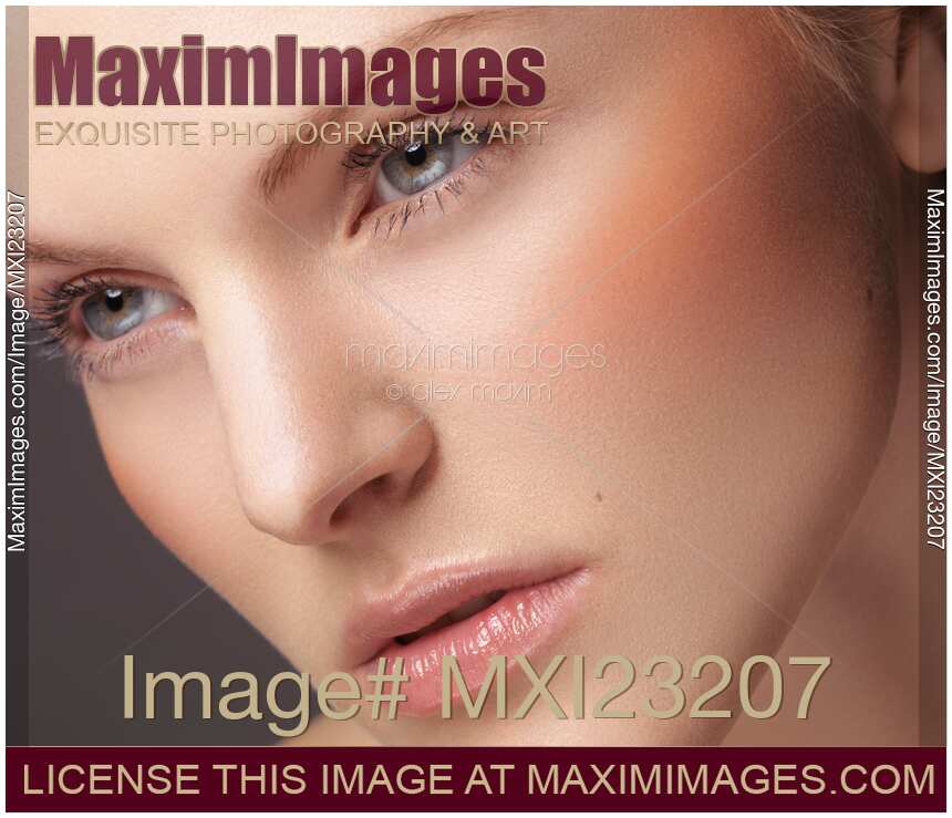 Beautiful Woman's Face Beauty Portrait closeup