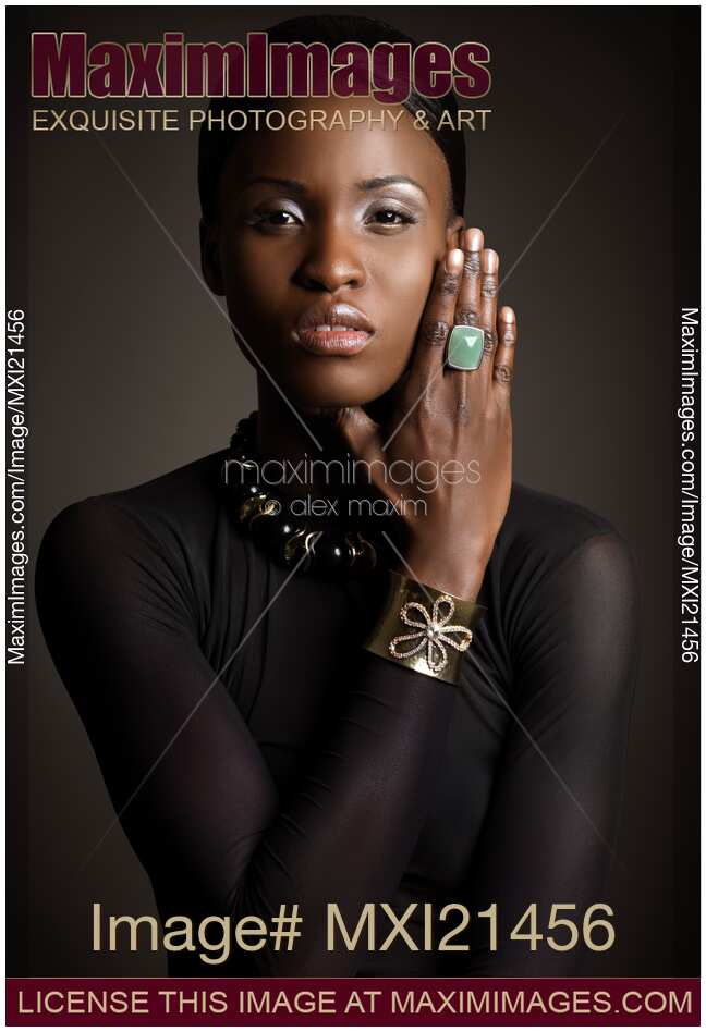 Beautiful Young Black Woman Beauty Portrait