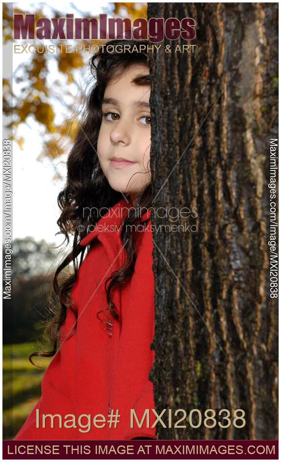 Beautiful Young Girl in Park